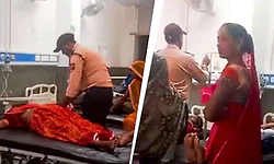 Video: ಆಸ್ಪತ್ರೆಯಲ್ಲಿ ರೋಗಿಗೆ ಡ್ರಿಪ್ಸ್ ಹಾಕುತ್ತಿರುವ ಭದ್ರತಾ ಸಿಬ್ಬಂದಿ...