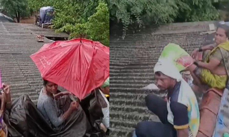 पालघर पूर: शोकाकुल कुटुंबाने चार तास गच्चीवर मृतदेहासह घालवले!