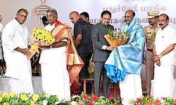 ಪುದುಚೇರಿ ಸಚಿವ ಸಂಪುಟ ವಿಸ್ತರಣೆ: ಮೂವರು ನೂತನ ಸಚಿವರ ಪ್ರಮಾಣ ವಚನ ಸ್ವೀಕಾರ
