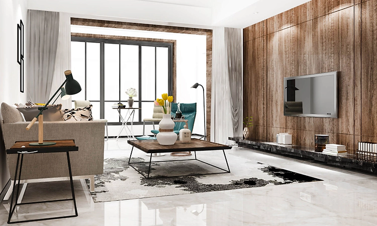 Elegant wall tiles design ideas with Marble floor tiles | Udayavani ...
