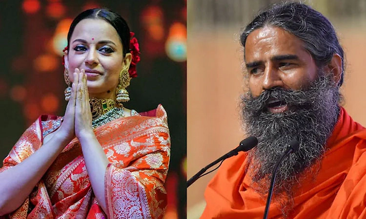 Heated Public Altercation Between Kangana Ranaut and Baba Ramdev Amid Raksha Bandhan